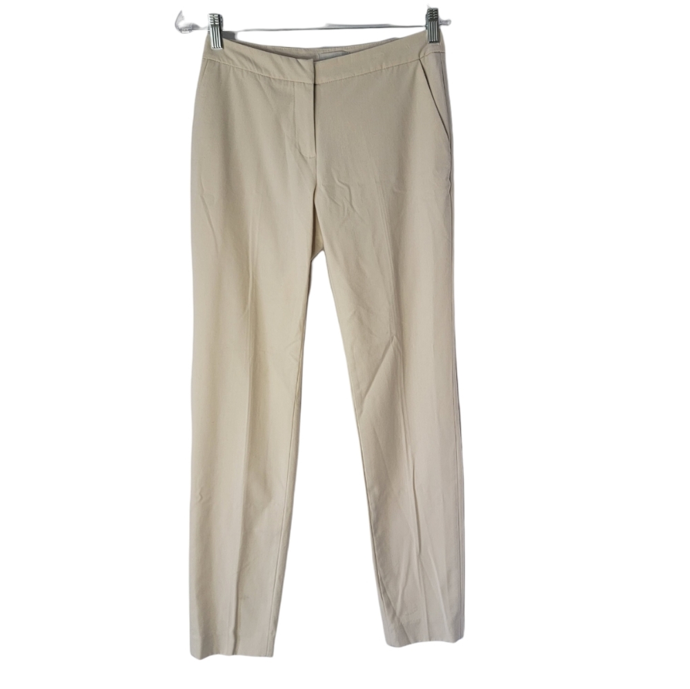 2 Bundle H&M WOMEN'S PANTS|OFF WHITE&DARK NAVY BLUE |SIZE 4